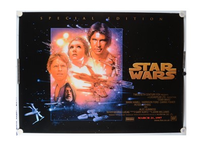 Lot 398 - Star Wars A New Hope Quad Film Posters