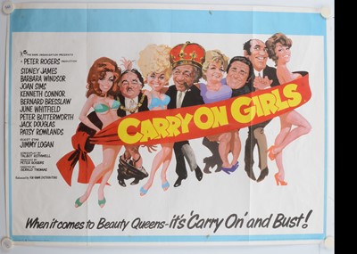 Lot 405 - Carry On Girls (1973) Quad Poster