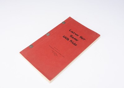 Lot 462 - Carve Her Name With Pride (1958) Film Script