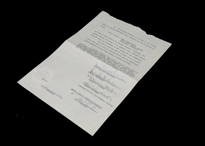 Lot 467 - Douglas Fairbanks / Mary Pickford Signed Contract