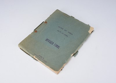 Lot 472 - Clive of India (1935) Film Script