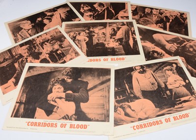 Lot 506 - Corridors of Blood (1958) Lobby Cards