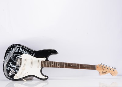 Lot 521 - Squier Strat / Jack Daniels