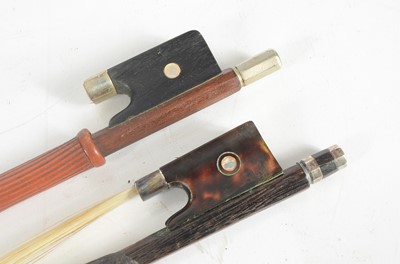 Lot 557 - French Violin / Bows