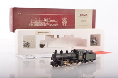 Lot 9 - Bemo HOe/HOm Swiss Steam Locomotive with Tender