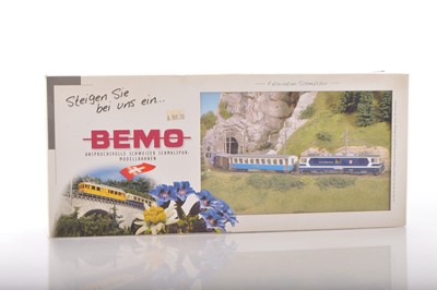 Lot 36 - Bemo HOe/HOm Swiss Montreux Oberland Bernois Freight Starter Set