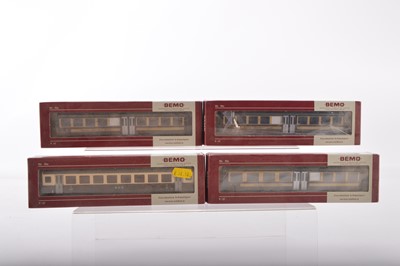 Lot 40 - Bemo/ Bemo/HRF HOe/HOm Swiss Berner Oberland Bahn Coaches (4)