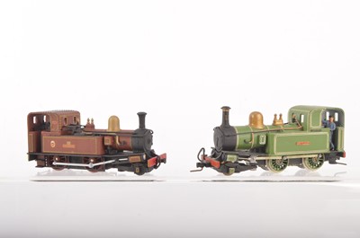 Lot 44 - Pair of kitbuilt Isle of Man 00 Narrow Gauge 2-4-0 Tank Locomotives (2)