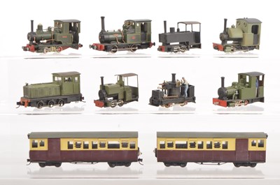 Lot 46 - Welsh Narrow Gauge 00 Gauge Locomotives and two Coaches several modified (10)