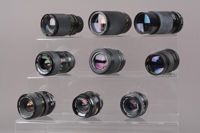 Lot 363 - A Group of SLR Lenses
