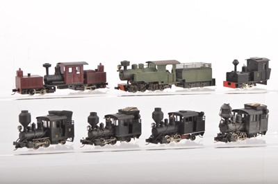 Lot 61 - Sugar Cane style H0e Gauge modified and kitbuilt Steam Locomotives (7)