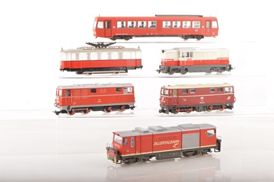 Lot 80 - Liliput Bemo and other makers HOn30  Diesel Locomotives and Railcars (6)