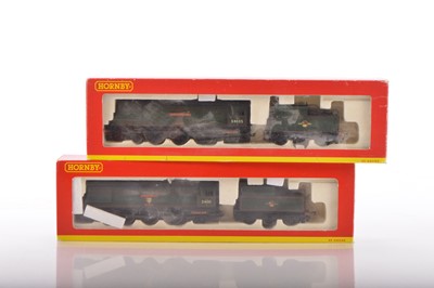 Lot 112 - Pair of Hornby 00 Gauge boxed BR green unrebuilt renamed West Country Class Locomotives and Tenders (2)