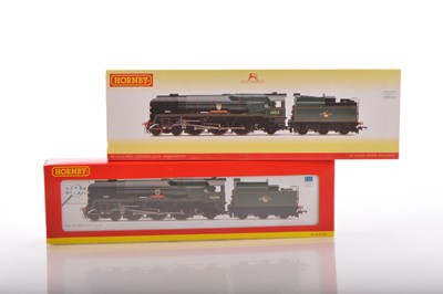 Lot 116 - Pair of Hornby 00 Gauge boxed BR green rebuilt West Country Class Locomotives and Tenders (2)