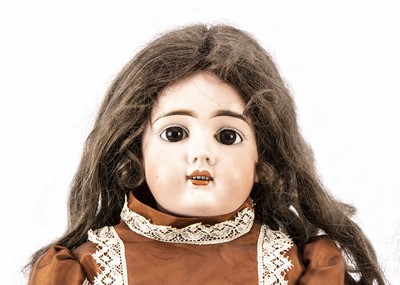Lot 200 - A German bisque headed doll marked 350