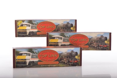 Lot 170 - Three Hornby 00 Gauge boxed Margate Top Link Series unrebuilt Battle of Britain and West Country Class Locomotives and Tenders (3)