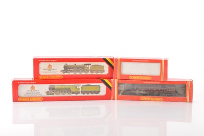 Lot 203 - Hornby Margate 00 Gauge boxed LNER green and LMS maroon Steam Locomotives (4)