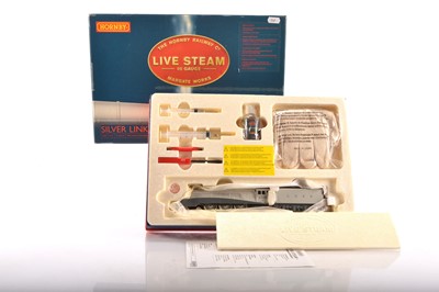 Lot 252 - Hornby 00 Gauge boxed R2367 Live Steam LNER silver  Class A4  2509 'Silver Link' Locomotive and Tender