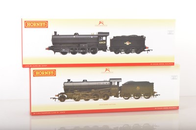 Lot 265 - Hornby (China) pair of BR black Steam outline Locomotives, (2)