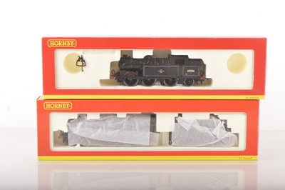 Lot 271 - Hornby (China) pair of BR Black Steam outline Locomotives, (2)