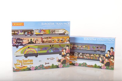 Lot 279 - Hornby (China) 6-car Overhead Electric Eurostar EMU advertising The Beatles Yellow Submarine (2)