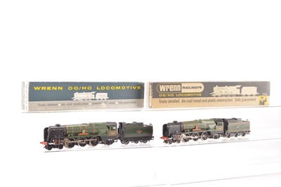 Lot 337 - Two Wrenn 00 Gauge boxed BR green West Country Class Locomotives and Tenders (2)