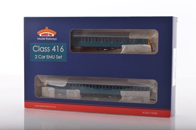 Lot 358 - Bachmann boxed 00 Gauge 31-375 BR SR blue Class 416 2-EPB 2-CAR 5764 EMU 21DCC