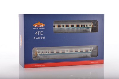 Lot 362 - Bachmann for Kernow MRC boxed 00 Gauge 32-642Z BR blue and grey NSE Branding Class 438 (4TC) 4-Car EMU Unit 8022 21DCC