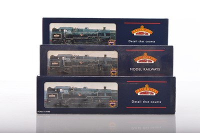 Lot 367 - Three Bachmann boxed 00 Gauge BR black Standard Class 4MT 2-6-4 Tank Locomotives (3)