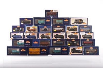 Lot 383 - Bachmann boxed 00 Gauge Scrap and MEA Mineral wagons and Tank wagons with other mixed Goods Rolling Stock (27)