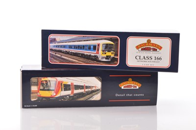 Lot 401 - Bachmann boxed 00 Gauge Network SouthEast 3-Car Class 166 and Southwest Trains 2-Car Turbo Star DMU Train Packs (2)