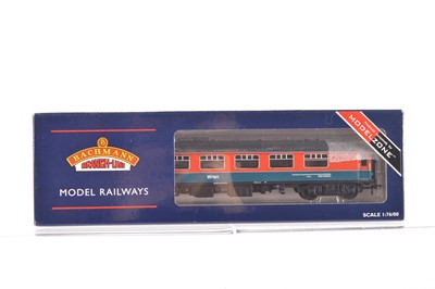 Lot 406 - Bachmann for Modelzone boxed 00 Gauge 39-280Z BR red and blue Mk1 FK Ex Pullman Kitchen Laboratory Coach