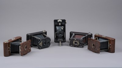 Lot 401 - Five Bakelite Folding Cameras