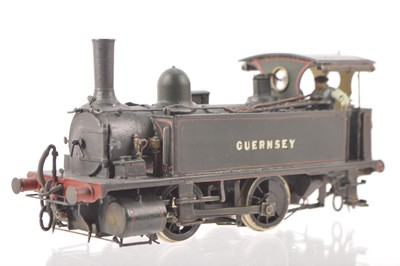 Lot 439 - A superb Modified DMR 00 Gauge kitbuilt Class B4 0-4-0 LSWR lined green 0-4-0 Southampton Dock Tank Locomotive 'Guernsey'