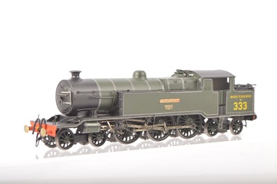 Lot 443 - A superb A4ACE Brass modified 00 Gauge Kitbuilt Southern early lined green L Class 4-6-4 B 333 'Remembrance' Tank Locomotive