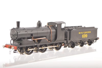 Lot 446 - A superb PDK 00 Gauge Kitbuilt SR plain black Class 700 ' The Black Motors' 0-6-0 Locomotive and Tender