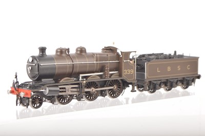 Lot 456 - A superb A4ACE modified KitbuIlt 00 Gauge LBSC umber with gold and black lining and white cab roof 'K' Class two domed version No 339 Locomotive and Tender