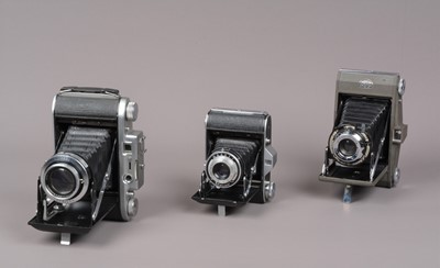 Lot 405 - Three Ensign Folding Cameras