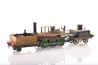 Lot 492 - Scratchbuilt EM Gauge Stockton & Darlington Railway Hackworth 0-6-0 No. 10 Locomotive with two tenders