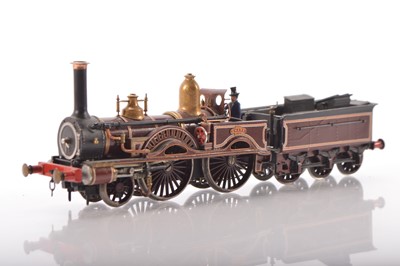 Lot 496 - Kitbuilt 00 Gauge lined brown Beattie Falcon Class 2-4-0 No. 86 "Shark" Locomotive and tender