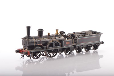 Lot 509 - Scratchbuilt EM Gauge lined black Large Bloomer 2-2-2 'Tamerlane' 1003 Locomotive & tender