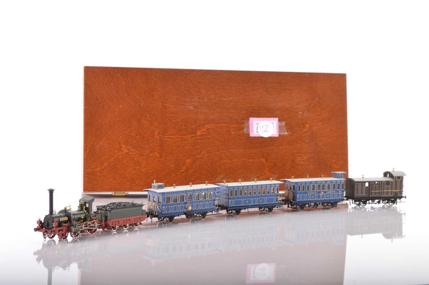 Lot 534 - Trix HO Gauge finely detailed hand made in brass limited production  Train set of the Palatine Railways for the Court of Maximillian II of Bavaria