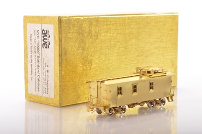 Lot 546 - AW Enterprise Korea HO Gauge unpainted brass NYC '19000' Standard Caboose with 'AB' Air Brakes