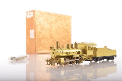 Lot 556 - Oriental Limited Daeki Korea HO Gauge 0596  Chicago, Burlington and Quincy Railroad  unpainted brass Class Q8 0-6-0 Locomotive and Tender