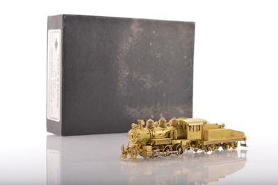 Lot 560 - Hallmark Models Inc Dongjin Korea H0 Gauge unpainted brass Switcher 0-6-0 Locomotive and Tender