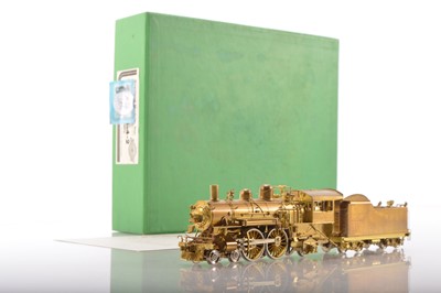 Lot 562 - Overland Models Inc Ajin Precision Korea HO Gauge OMI-1468 Chicago and North Western unpainted brass Class D 4-4-2 with slanted cylinders Locomotive and Tender