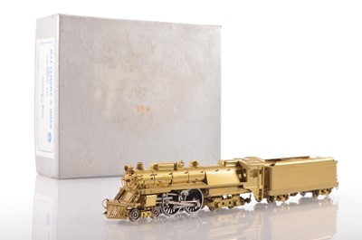 Lot 566 - Custom Brass NJ Korea HO Gauge ST-238 unpainted brass Class J-1 'Lady Baltimore' 4-4-4 Locomotive and Tender