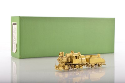 Lot 569 - Overland Models Inc MS  Models Korea HO Gauge 1511 Philadelphia & Reading unpainted brass 0-4-0 Steam Switcher Locomotive and Tender