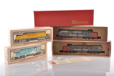 Lot 577 - Rivarossi and Life-Like HO Gauge American outline Diesel Locomotives (4 boxes, two in one sleeve)