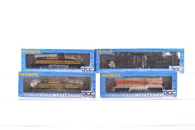 Lot 604 - Four Bachmann American HO Gauge Diesel and Steam Locomotives (4)